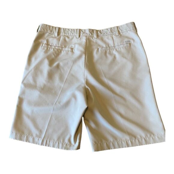 Mens Size 38 Izod Golf Shorts Tan - Picture 2 of 9